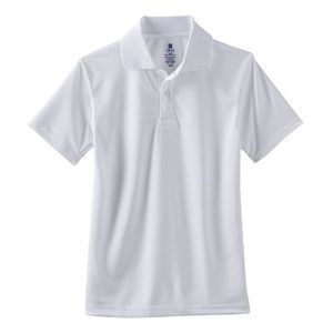 Boys Chaps School Uniform Solid Performance Polo - Size M(10/12)